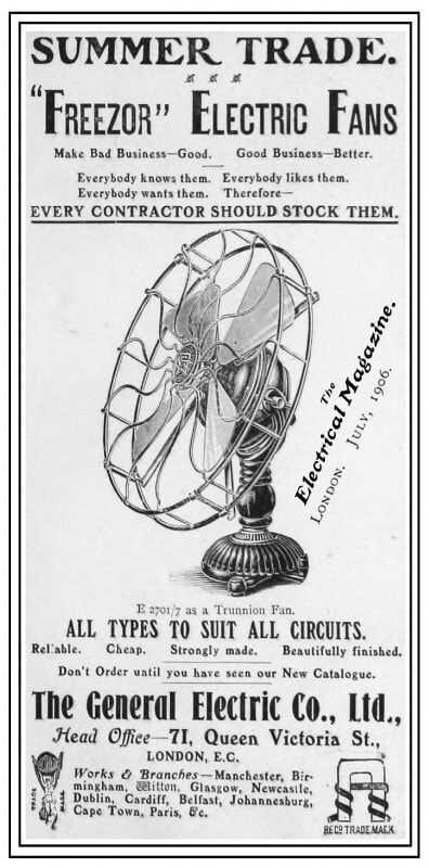 July 1906 GEC advert