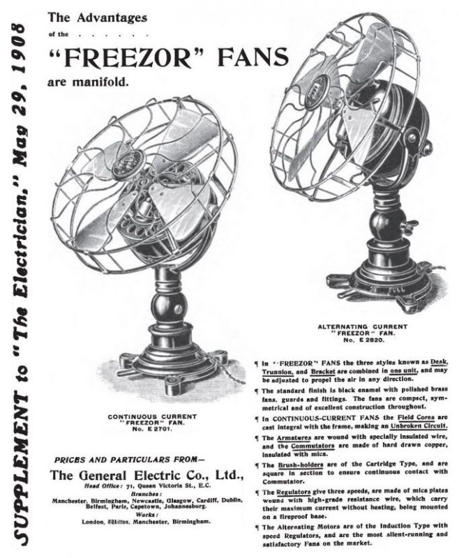 May 1908 GEC advert