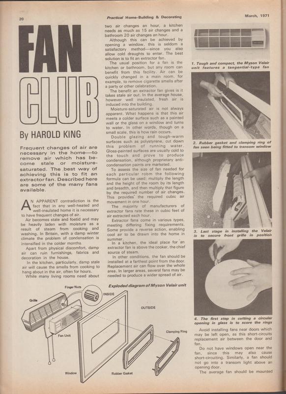 March 1971 Practical Home building and decorating magazine