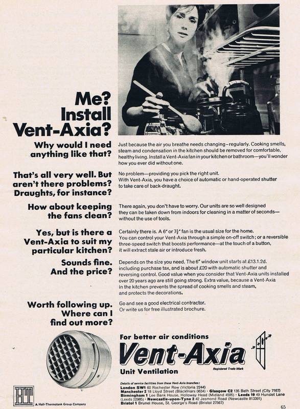 1968 Vent Axia advert
