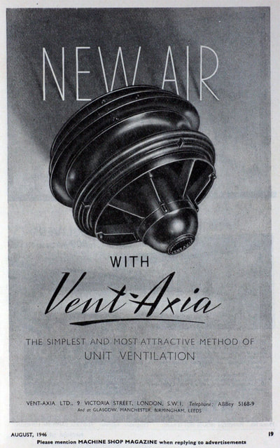 August 1946 Vent Axia advert