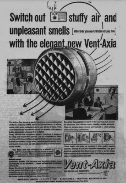 July 1961 Vent Axia advert