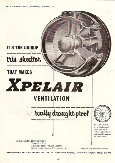 December 1955 Xpelair advert