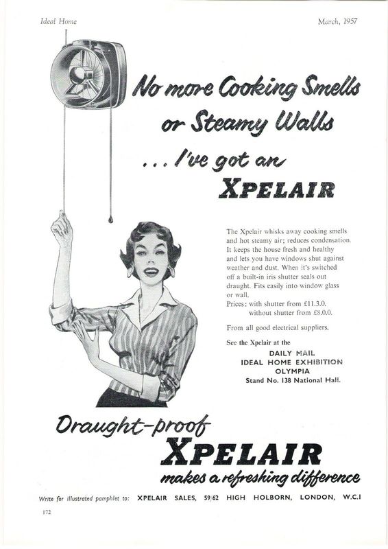 March 1957 Xpelair advert