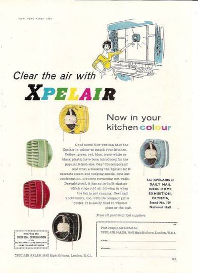 March 1959 Xpelair advert